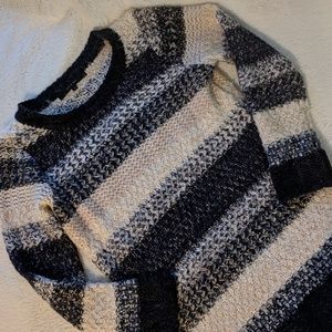 On & On Blue Striped Sweater